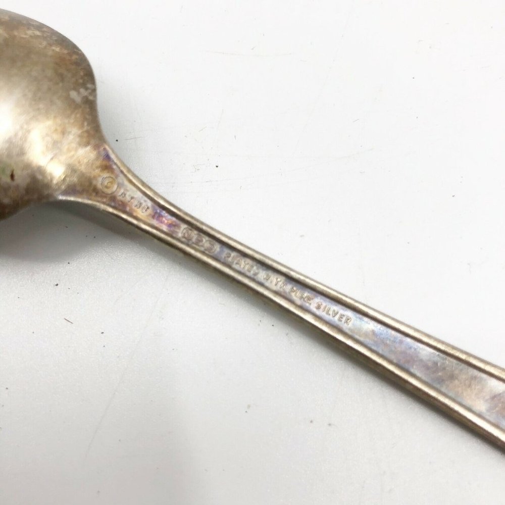 Vintage 1939 New York World's Fair PURE SILVER PLATED SPOON Official Souvenir - Picture 8 of 15
